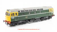 3378 Heljan Class 33/2 Diesel Locomotive number D6596 in BR Green livery with full yellow ends